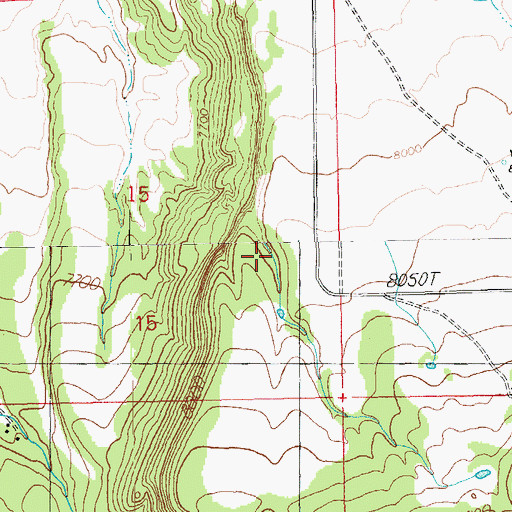 Topographic Map of Shane Tank, AZ