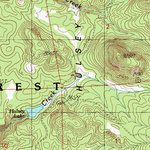 Topographic Map of Husley Tank, AZ