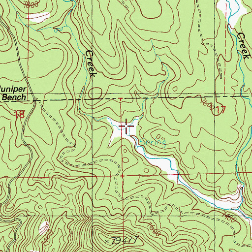 Topographic Map of Upper Homestead Spring, AZ