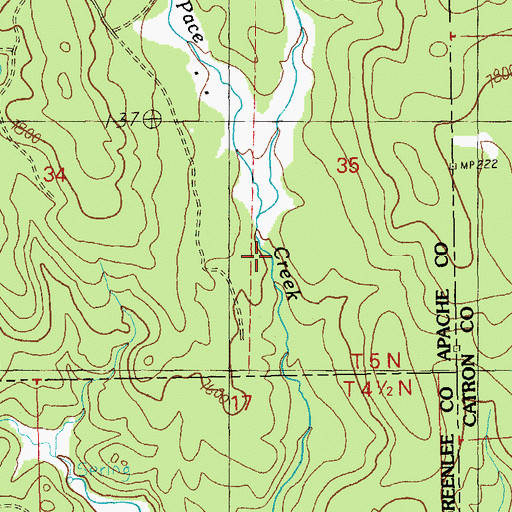 Topographic Map of Arroyo Tank, AZ