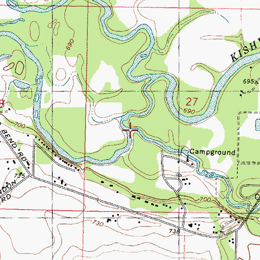 Topographic Map of Killbuck Creek, IL