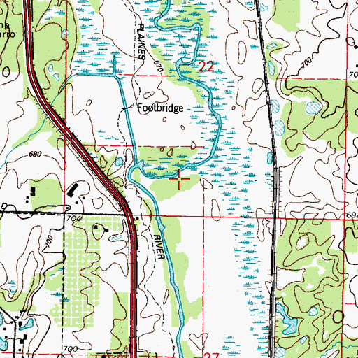 Topographic Map of Wadsworth Savanna Forest Preserve, IL