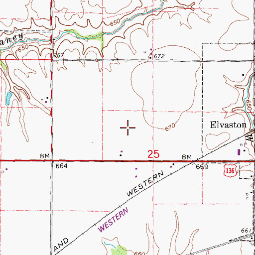 Topographic Map of Lock and Dam Number Nineteen, IL