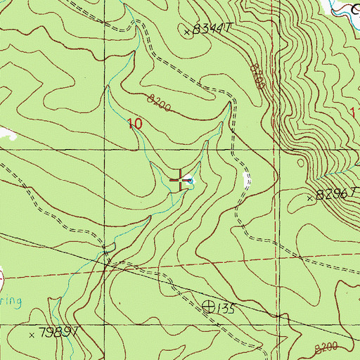 Topographic Map of Luna Tank, AZ