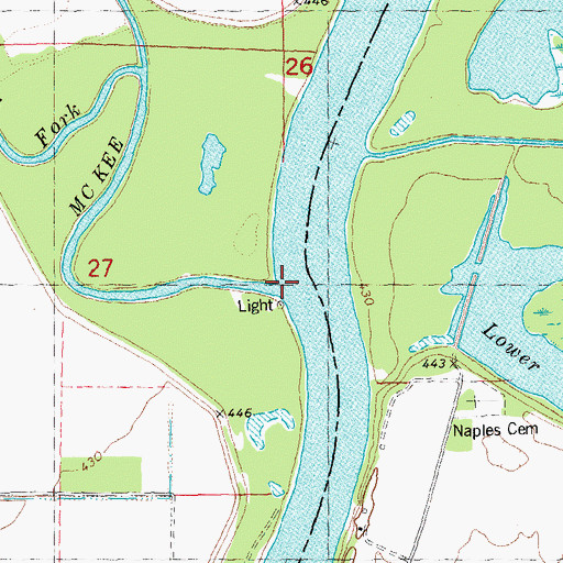 Topographic Map of McKee Creek, IL