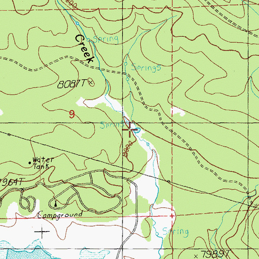 Topographic Map of Little Creek Tank, AZ