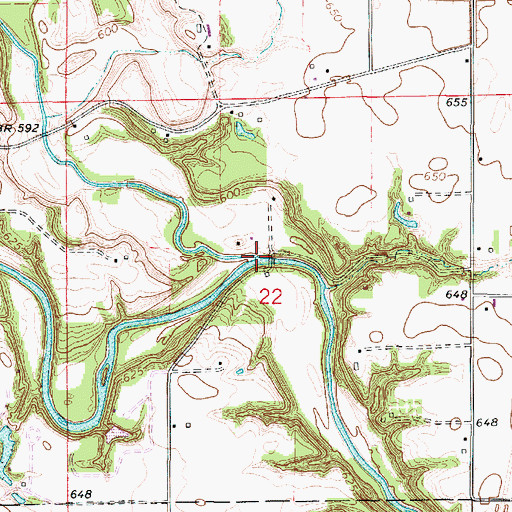 Topographic Map of Stony Creek, IL