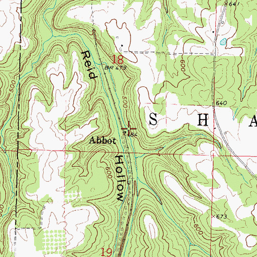 Topographic Map of Abbot, IL