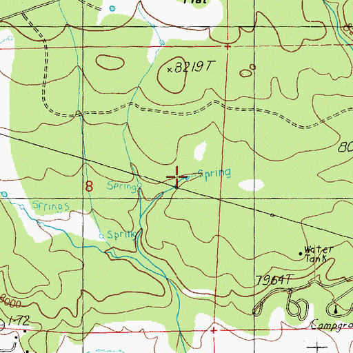 Topographic Map of Terry Tank, AZ
