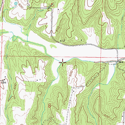 Topographic Map of Allen Branch, IL