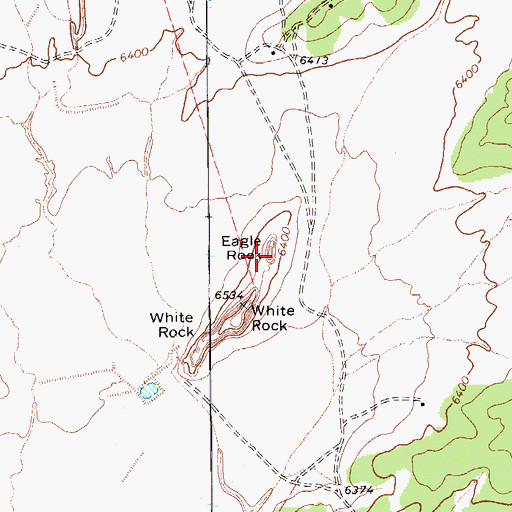 Topographic Map of Eagle Rock, AZ