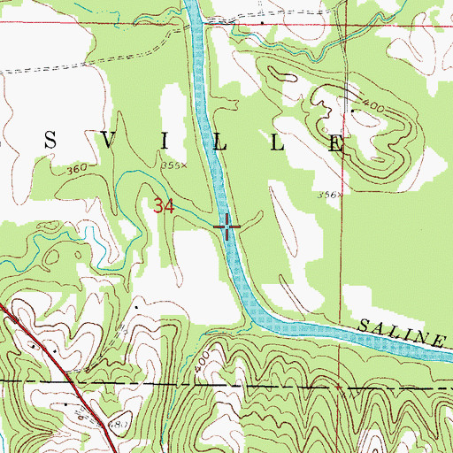 Topographic Map of Beaver Creek, IL