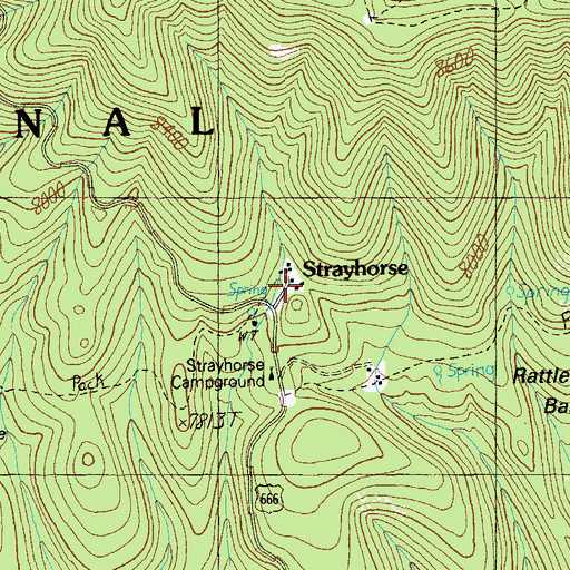 Topographic Map of Arizona Highway Department Maintance Yard, AZ
