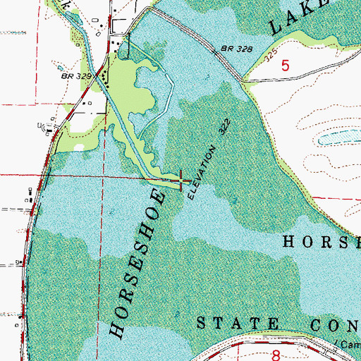Topographic Map of Black Creek, IL