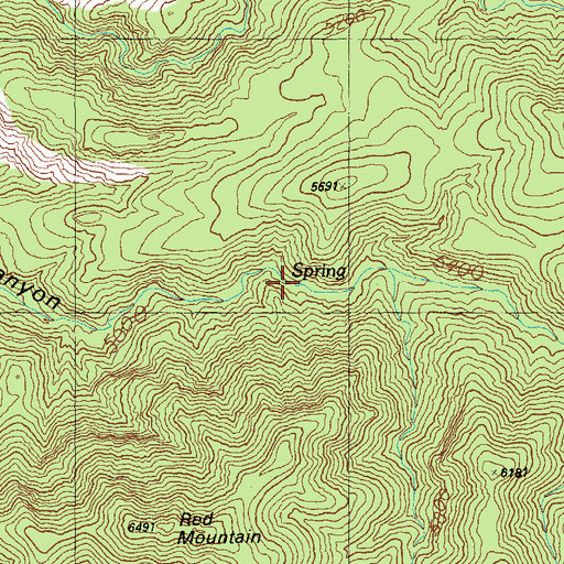 Topographic Map of Knight Spring, AZ