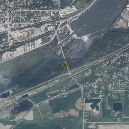 Aerial/Satellite Image of Brandon Bridge, IL