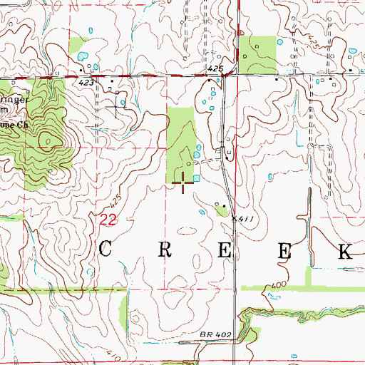 Topographic Map of Bungay Oil Field, IL