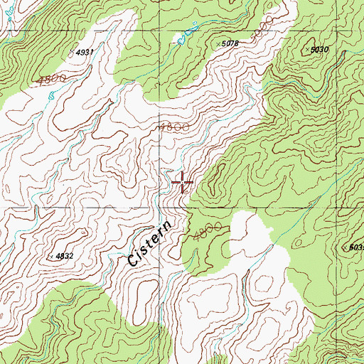 Topographic Map of Spur Cross Corral, AZ