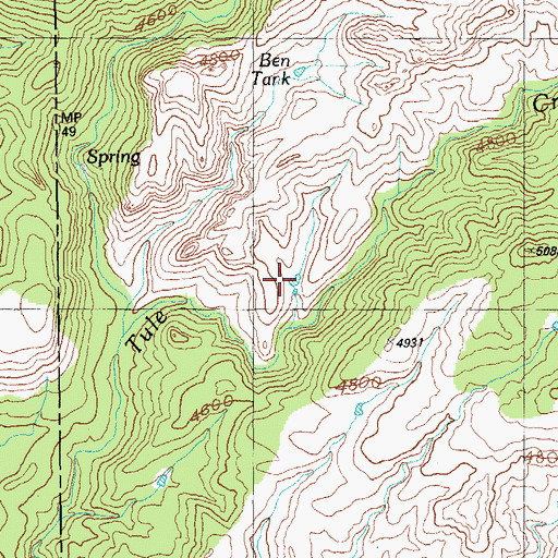 Topographic Map of Slide-in Tank, AZ