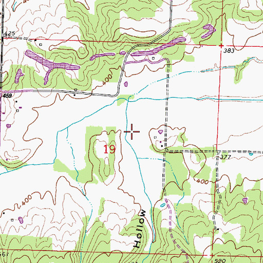 Topographic Map of Colbert Hollow, IL