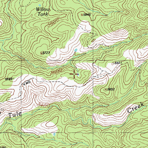 Topographic Map of Pot Tank, AZ