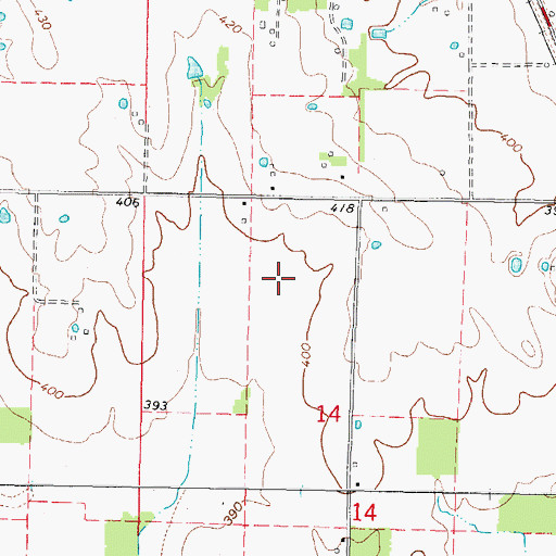 Topographic Map of Dale Oil Field, IL