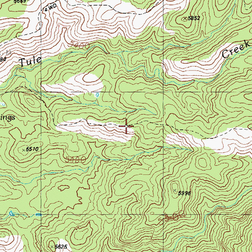 Topographic Map of Tule Tank Number Two, AZ
