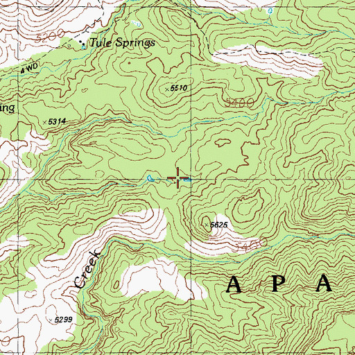 Topographic Map of Upper Sanburn Tanks, AZ