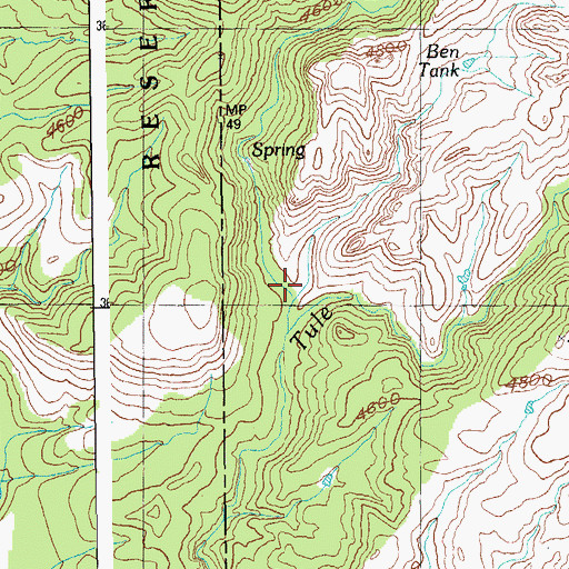 Topographic Map of Butcher Tank, AZ