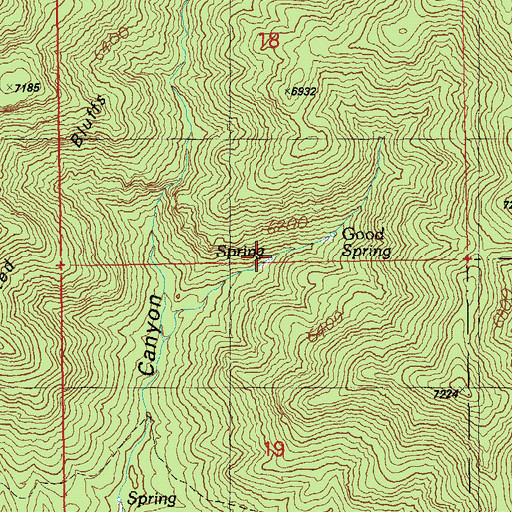 Topographic Map of Lower Hughes Spring, AZ