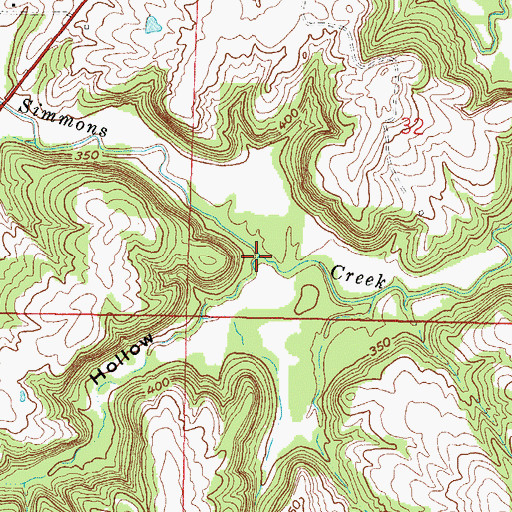 Topographic Map of Hurricane Hollow, IL