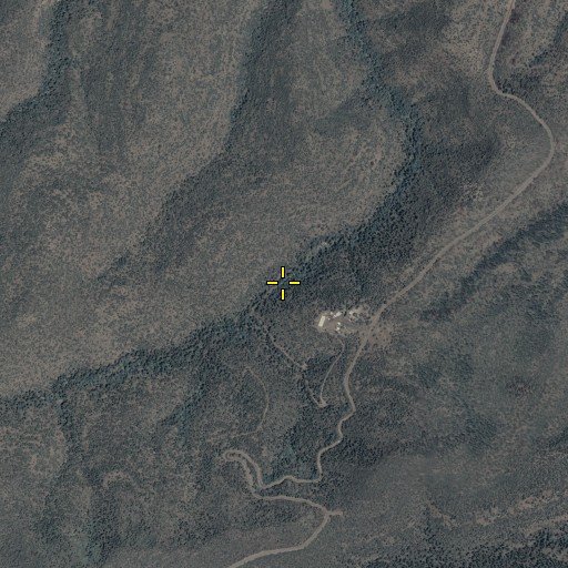 Aerial/Satellite Image of Highway Camp Spring, AZ