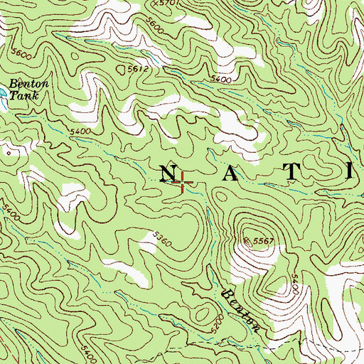 Topographic Map of Trap Corral, AZ