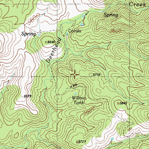 Topographic Map of Halfmile Tank, AZ