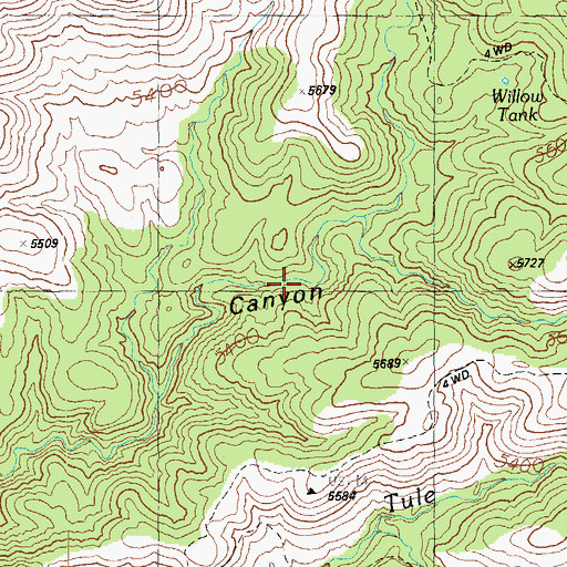 Topographic Map of Upper Distill Spring, AZ