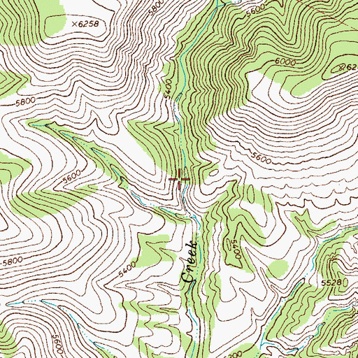 Topographic Map of Auger Creek Spring, AZ