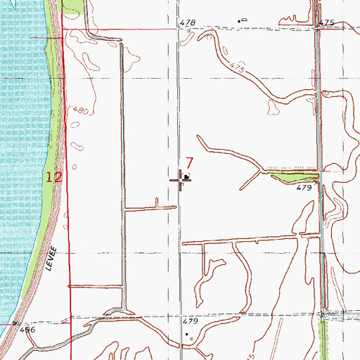 Topographic Map of Meyer Number 2 School (historical), IL