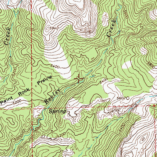 Topographic Map of Beeler Creek Corral, AZ