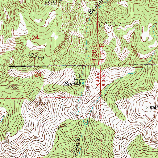 Topographic Map of Al Creek Corral, AZ