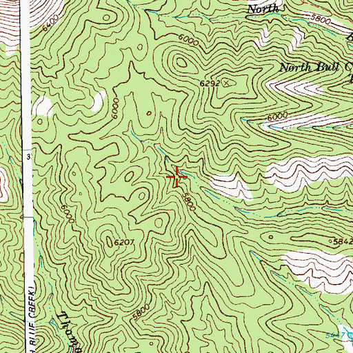 Topographic Map of Bull Basin Spring, AZ