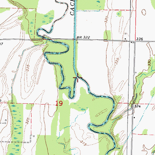 Topographic Map of Old Channel, IL