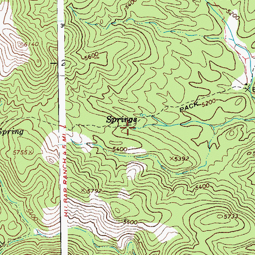 Topographic Map of Yellow Springs, AZ
