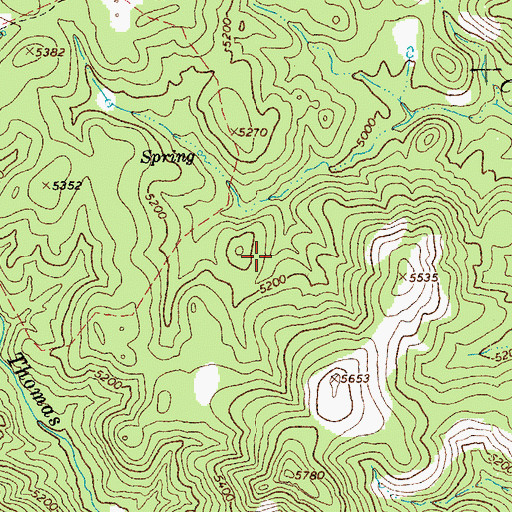 Topographic Map of Jack Rabbit Spring, AZ