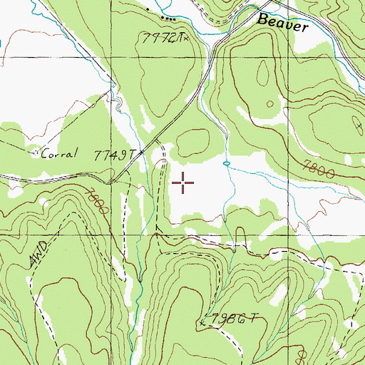 Topographic Map of Taylor Pond, AZ
