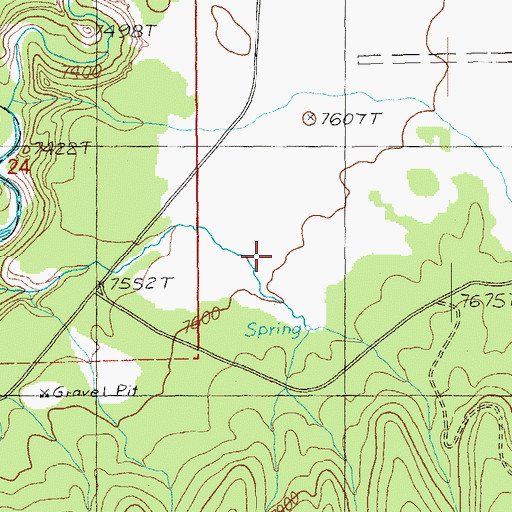 Topographic Map of West Becker Seep, AZ