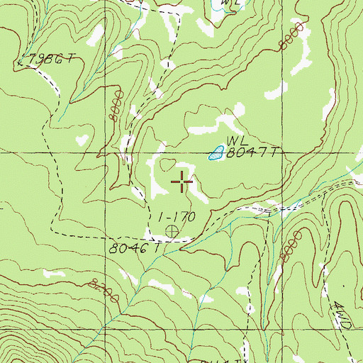Topographic Map of Taylor Sink, AZ