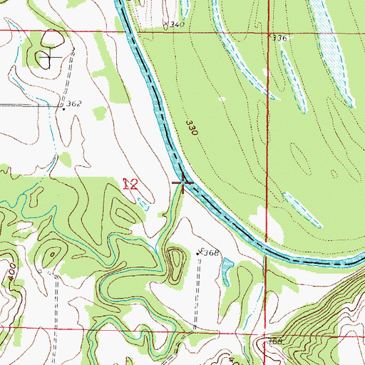 Topographic Map of Rock Creek, IL
