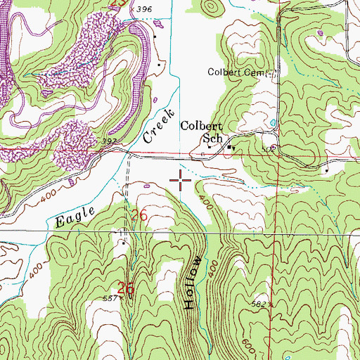 Topographic Map of Rocky Branch Hollow, IL