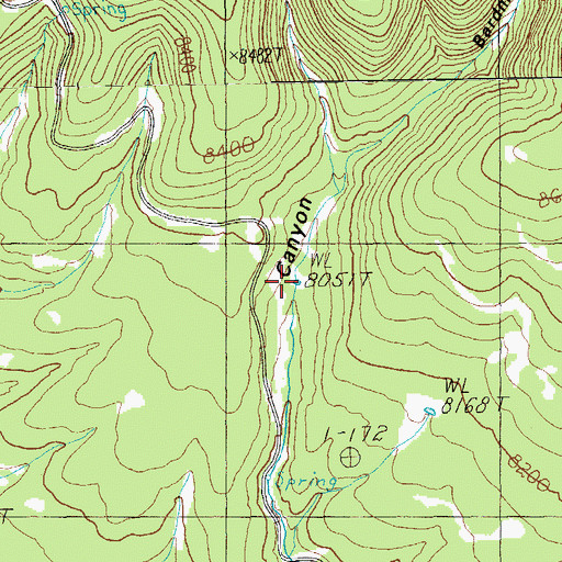 Topographic Map of Bardman Tank, AZ