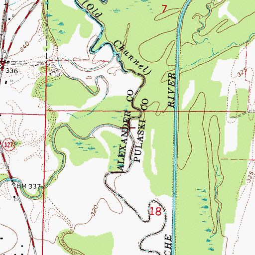 Topographic Map of Sandy Creek, IL